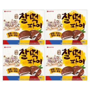 롯데웰푸드 명가찰떡파이, 오리지날, 350g, 4개
