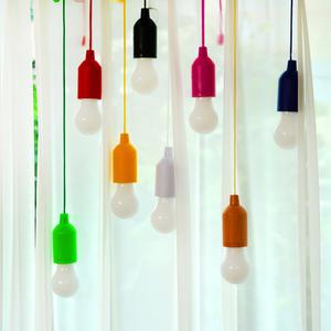 당기는 전구 LED 캠핑전구 라탄전등갓