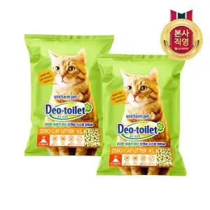 LG 데오토일렛 감자 사막화 Zero 고양이모래 4L x 2개