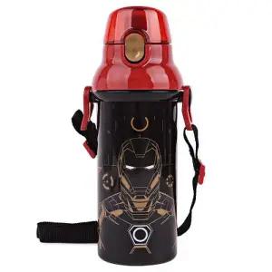 [텐바이텐]마블 아이언맨 어깨끈 원터치 물통 450ml 어린이