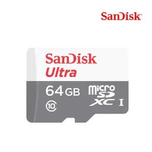 샌디스크 울트라 MicroSDHC/XC 64GB Class10 U1 마이크로SD 카메라 블랙박스 메모리 카드 64기가