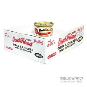굿프렌드 냥이캔 참치+닭고기 85g x24개