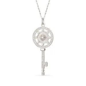 [도로시] 14k 스페이스 열쇠 펜던트_CZ