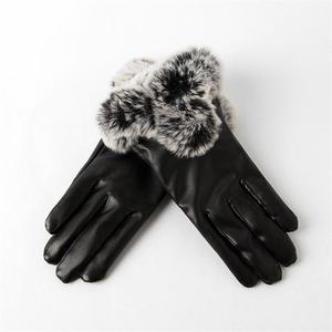 로망스 퍼 가죽장갑/ 여성용겨울장갑