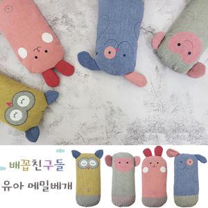 통풍/동물캐릭터/유아어린이집낮잠/애착/배꼽친구들 유아 메밀베개