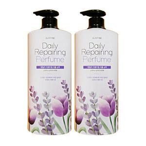 엘지 엘라스틴 데일리 리페어링 퍼퓸 샴푸 1100ml 2개 헤어 대용량