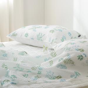 아르페지오베이직 플랜츠 그린 시어서커 여름 홑이불, SS, 150X205