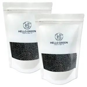 헬로우그린 볶은 쥐눈이콩 350gX2(팩) 총700g 저온로스팅 서목태 약콩