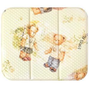 베어스토리 3단 접이식 다용도 미니매트 1인용 사우나방석 양면 휴대용 쿠션 목욕방석 (2532)