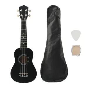 올참피나무 소프라노 우쿨렐레 풀세트(4종)(블랙)