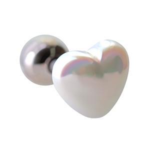 [미니아트]오로라 진주 하트 레이어드 써지컬 피어싱