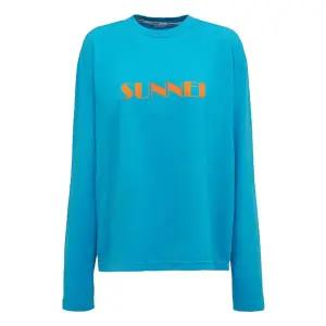 써네이 프론트 로고 롱슬리브 티셔츠 블루 /긴팔/긴팔티/ SN2PXH02AP-JE130-440