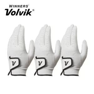 퍼포먼스 양피 남성용 여성용 골프왼손장갑 화이트 3장 세트