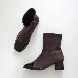 [갓슈] 갓슈 유길구 수제 토포인트 기모스판 앵클부츠 (S11333530)