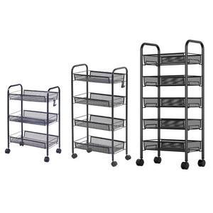 맨사템 메쉬 이동식 틈새선반 트롤리 정리함 정리대 수납함