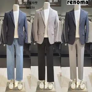 [롯데백화점]레노마 25년 봄여름 4종 시원한 쿨소재 댄디핏 캐주얼자켓ROBJ00AAS LDA