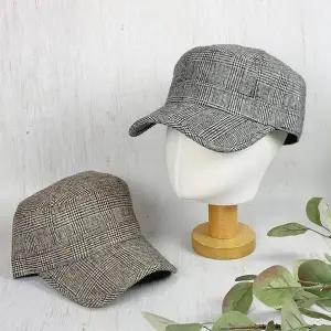 [셀러허브][라일리] Rly 남녀공용 심플 체크 군모 야구모자 캡모자 (3colors) (S10263555)