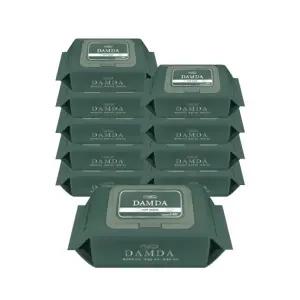 담다 물티슈 캡형 100매 x 10개 / 안전한 일회용 티슈_