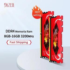 JAZER 데스크탑 게임용 메모리 지지대, DDR4 16GB, 3200MHz, DIMM 램, PC4, 마더보드, 신제품