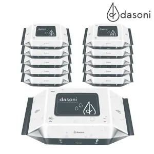 [다소니] 프리미엄 저자극 아기 물티슈 엠보 캡형 100매x10팩 (평량 55gsm)