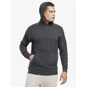 [아웃도어스/리복]Reebok 남성 TE 에센셜 멜란지 OTH 후드티셔츠 - 블랙 / GI8564 RETS2E068BK