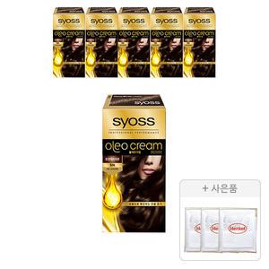 사이오스 올레오크림 5N 코코아브라운, 6개 + 증정(염색키트, 3개)