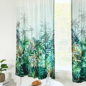 까르데코 벨벳 방한 그리너리 생활암막커튼 1장, 132x170cm