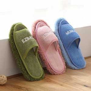 biroso 발로쓱청소슬리퍼 탈부착 청소포 걸레 청소 층간소음 슬리퍼