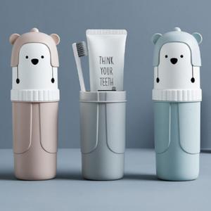 곰돌이 칫솔 케이스 여행 휴대용 양치통 보관