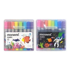 모나미] 유성매직24색 둥근닙