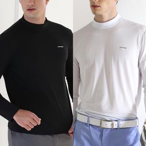 기능성티 UV차단 스포츠 언더레이어 반목 긴팔 냉감 티셔츠 2매