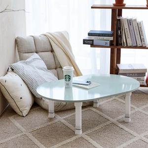 4단높이조절 E0 LPM 유광 밀러 타원 접이식 테이블 900