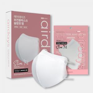 에어데이즈 슬림핏 마스크 KF94 중형 화이트 50매 C타입 새부리형