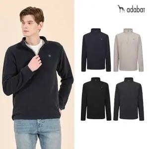 [하프클럽/] 24FW 소프트 플리스 집업 티셔츠 4종 세트, 남성