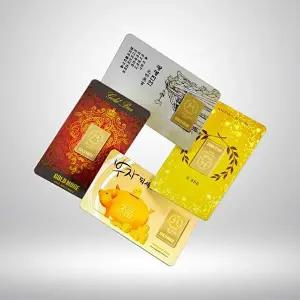 [골드모아]순금 카드 골드바 1g 24K [기본형] 합격기원 복돼지 행운열쇠 결혼 선물