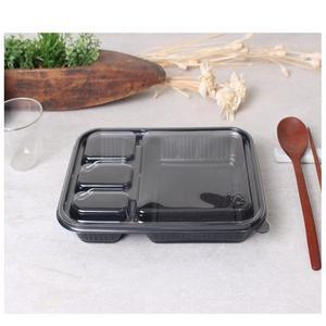 [기타]일회용도시락 도시락용기 JH 4칸 돈까스 200세트 포장 배달 전자레인지용