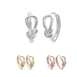 ONM FE172 esg3459 리본 원터치 실버도금 귀걸이