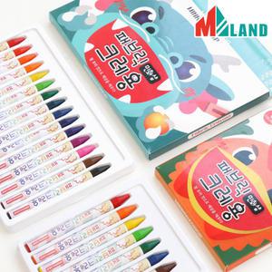 패브릭 크레용 8색 15색 손에 묻지 않는 크레파스 세트