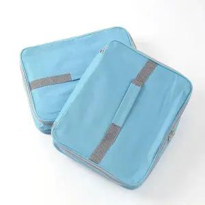 [셀러허브][프로셀러] 사각 도시락 보냉백 휴대용 보냉가방 2p셋 5L (블루) (S23683652)