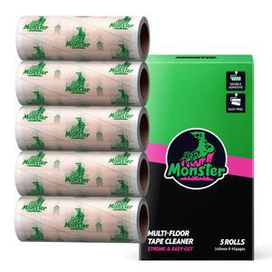몬스터 돌돌이 밀대 테이프 클리너 먼지제거 바닥클리너 바닥청소 초강력 이지컷팅 리필5개