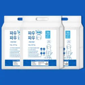 100cm x 80cm 특대형 90매 펫천국 파우파우 강아지 배변패드