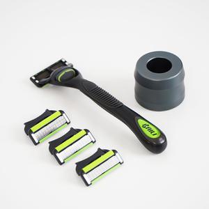 베일리 6중날 남자 면도기 면도날 체험세트 (면도핸들+날4입+면도기 거치대)