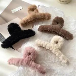 [셀러허브]여자 머리핀 FW 큰사이즈 보들 5종 헤어템 세트 (S27027763)