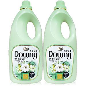 다우니 생화 향기 컬렉션 프리지아 앤 페어 본품 2L 2개