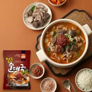 초원식품 정성온 얼큰순대국 600g 냉동제품