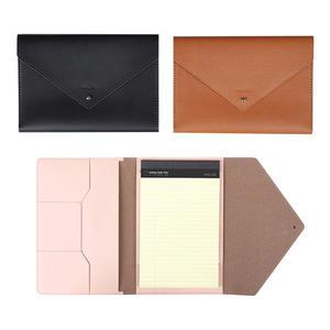 슈프림 메모 리갈 노트 패드 바인더 A5 3단형 가죽 커버 블랙 브라운 핑크