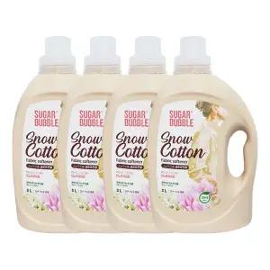 슈가버블 섬유유연제 스노우 코튼 3L x4