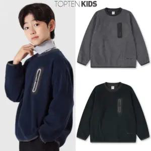 [탑텐키즈](마산점)24년 FW(남아) 밸런스 폴라플리스 웰딩포켓 스웨트셔츠 MKE4TR1403