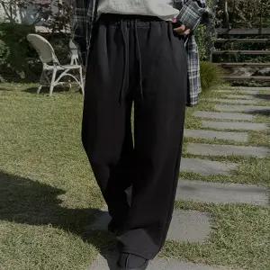 [제작/빅사이즈]이블렛 하엔프 기모 와이드 트레이닝 팬츠 제이스타일