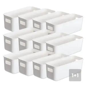 [전상품990원]2025년 BEST 화이트 향균 수납함 2개입/리빙잡화 100종 물가안정 프로젝트 골라담기